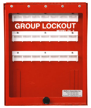 Steel Group Lockout Tagout Box Model GL-2 Without Handle