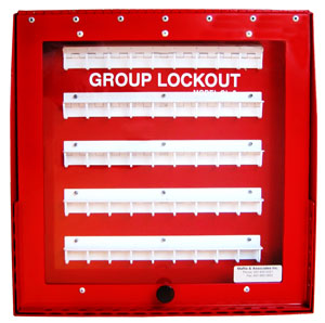 Steel 50-Key Group Lockout Tagout Box Model GL-3